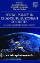 Reproducci&oacute;n parcial de la portada del documento 'Social Policy in Changing European Societies. Research Agendas for the 21st Century' (Edward Elgar Publishing Ltd., 2022)